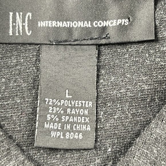 INC INTERNATIONAL CONCEPTS Women's Military Style Ponte Knit Jacket Large Gray - Picture 4 of 16